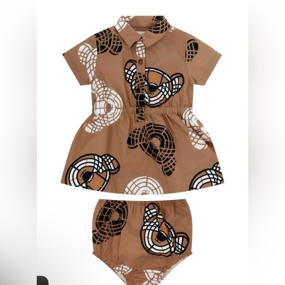 Burberry Baby Beige Thomas Bear Dress & Bloomers Set - Picture 1 of 1